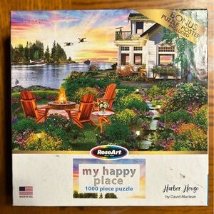 “Harbor House”  1000 Piece Puzzle - by Rose Art. Artwork by David Maclean